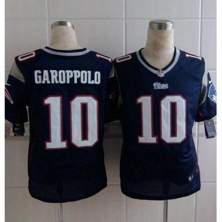 Nike Patriots #10 Jimmy Garoppolo Navy Blue Team Color Men's Stitched NFL Elite Jersey
