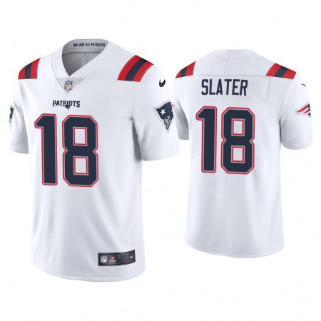 Men's New England Patriots #18 Matthew Slater 2020 White Vapor Untouchable Limited Stitched NFL Jersey