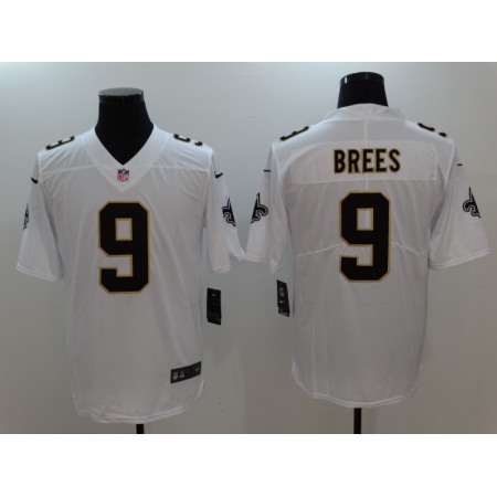 Men's New Orleans Saints #9 Drew Brees Nike White Vapor Untouchable Limited Stitched NFL Jersey