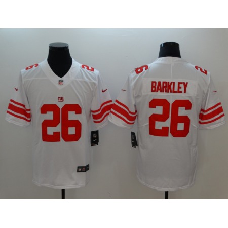 Men's New York Giants #26 Saquon Barkley White 2018 NFL Draft Vapor Untouchable Limited Stitched Jersey