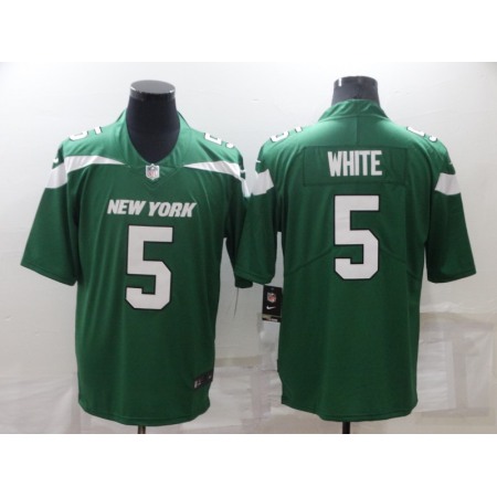 Men's New York Jets #5 Mike White Green Vapor Untouchable Limited Stitched Jersey