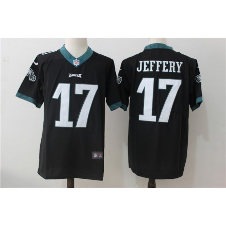 Men's Nike Philadelphia Eagles #17 Alshon Jeffery Black Alternate Stitched NFL Vapor Untouchable Limited Jersey