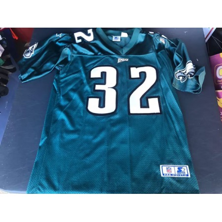 Men's Philadelphia Eagles #32 Ricky Watters Green Stitched Football Jersey