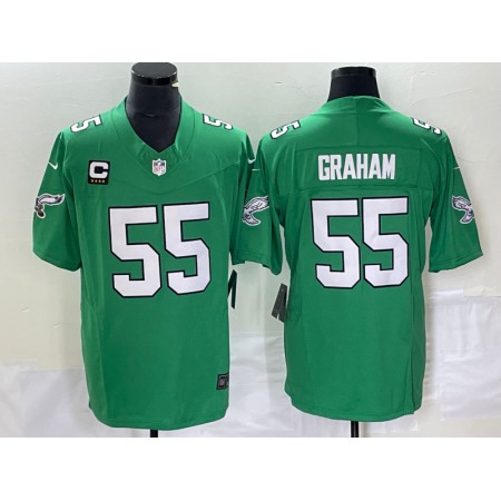 Men's Philadelphia Eagles #55 Brandon Graham Green 2023 F.U.S.E. With 4-star C Patch Vapor Untouchable Stitched Football Jersey