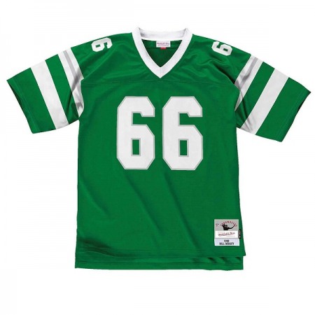 Men's Philadelphia Eagles #66 Bill Bergey Green Stitched Jersey