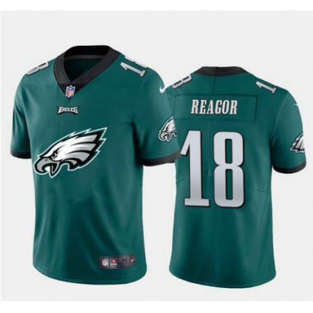 Men's Philadelphia Eagles #18 Jalen Reagor Green 2020 Team Big Logo Limited Stitched Jersey