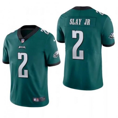 Men's Philadelphia Eagles #2 Darius Slay JR Green Vapor Untouchable Limited Stitched Jersey