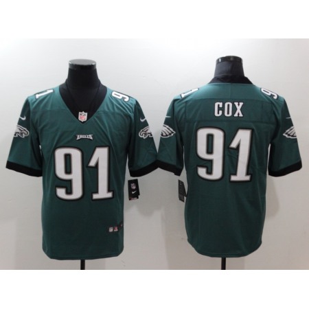 Men's Philadelphia Eagles #91 Fletcher Cox Green Vapor Untouchable Limited Stitched NFL Jersey