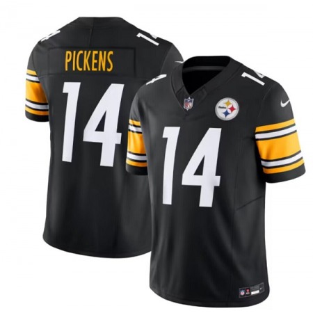 Men's Pittsburgh Steelers #14 George Pickens Black 2023 F.U.S.E. Vapor Untouchable Limited Jersey