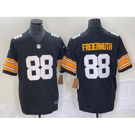 Men's Pittsburgh Steelers #88 Pat Freiermuth Black 2023 F.U.S.E. Vapor Limited Stitched Jersey