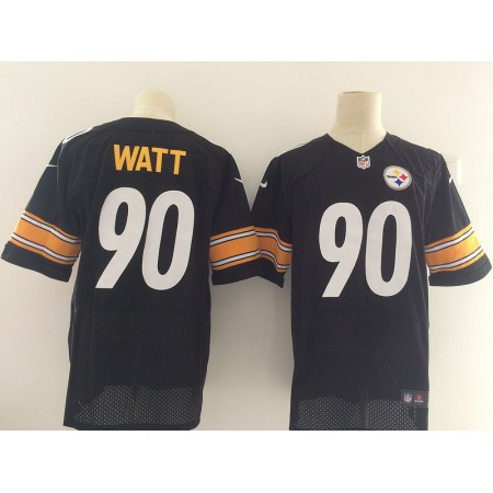 Men's Pittsburgh Steelers #90 T.J. Watt Nike Black 2017 Elite Stitched NFL Jersey
