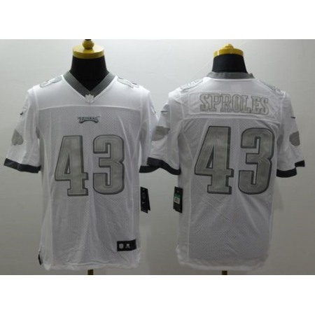 Nike Eagles #43 Darren Sproles White Men's Stitched NFL Limited Platinum Jersey