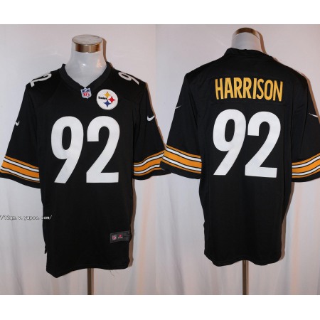Men's Nike Pittsburgh Steelers #92 James Harrison Black Stitched NFL Limited Jersey