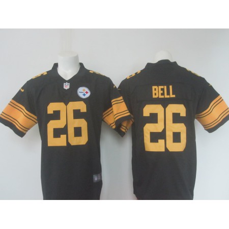 Men's Nike Steelers #26 Le'Veon Bell Black Limited Rush Stitched NFL Jersey