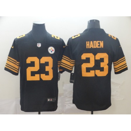 Men's Pittsburgh Steelers #23 Joe Haden Black Color Rush Limited Stitched NFL Jersey