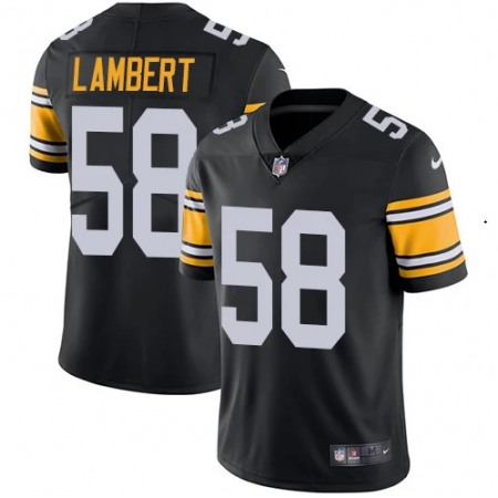 Men's Pittsburgh Steelers #58 Jack Lambert Black Vapor Untouchable Limited Stitched Football Jersey
