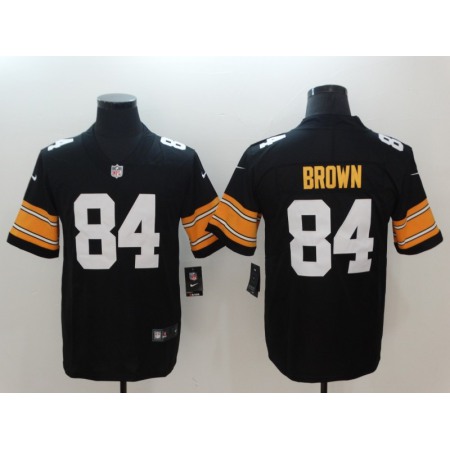Men's Pittsburgh Steelers #84 Antonio Brown Black 2018 Vapor Untouchable Limited Stitched NFL Jersey
