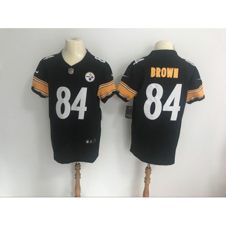 Men's Pittsburgh Steelers #84 Antonio Brown Black Vapor Untouchable Elite Stitched NFL Jersey