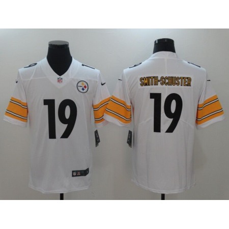Men's Nike Pittsburgh Steelers #19 JuJu Smith-Schuster White Vapor Untouchable Limited Stitched NFL Jersey