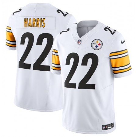 Men's Pittsburgh Steelers #22 Najee Harris White 2023 F.U.S.E. Vapor Untouchable Limited Stitched Jersey