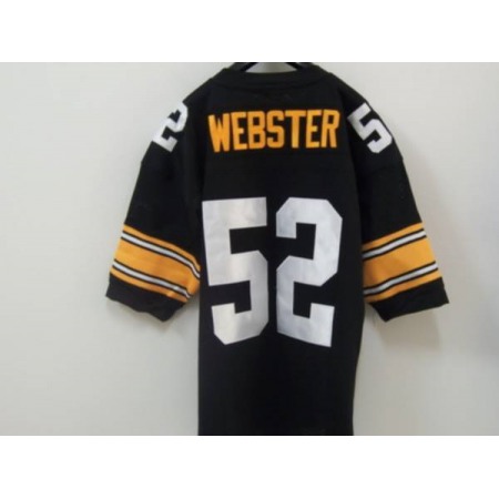 Mitchell & Ness Steelers #52 Mike Webster Black Stitched Throwback NFL Jersey