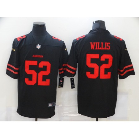 Men's San Francisco 49ers #52 Patrick Willis Black Vapor Untouchable Limited Stitched Jersey