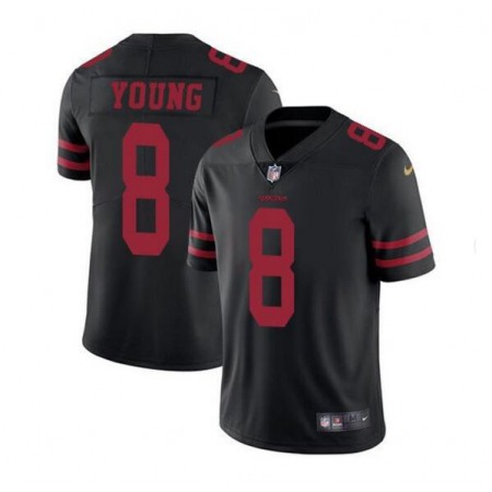 Men's San Francisco 49ers #8 Steve Young Black Vapor Untouchable Limited Stitched Jersey
