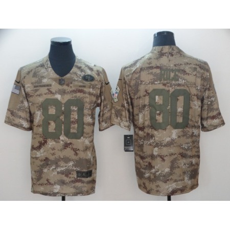 Men's San Francisco 49ers #80 Jerry Rice 2018 Camo Salute To Service Limited Stitched NFL Jersey