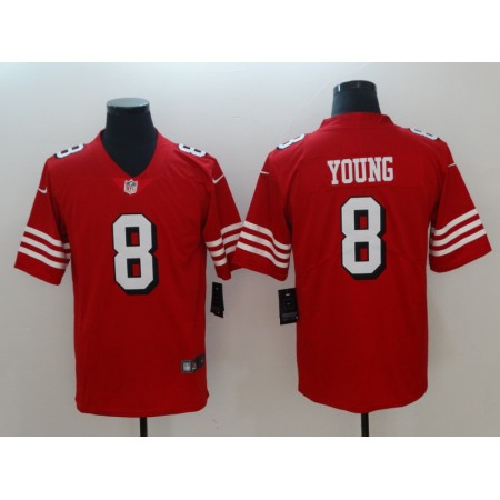 Men's NFL San Francisco 49ers #8 Steve Young Red 2018 Vapor Untouchable Limited Stitched NFL Jersey