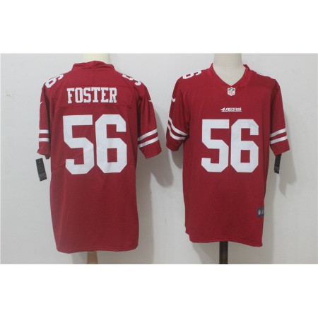 Men's Nike San Francisco 49ers #56 Reuben Foster Red Team Color Stitched NFL Vapor Untouchable Limited Jersey