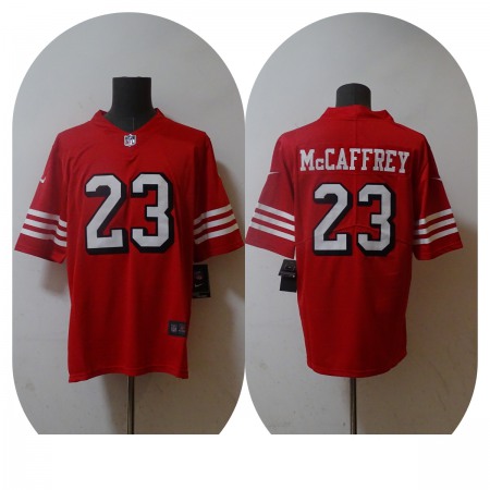 Men's San Francisco 49ers #23 Christian McCaffrey 2022 Red Vapor Untouchable Stitched Jersey