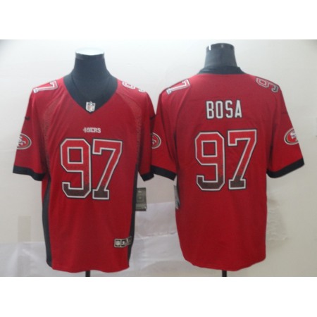 Men's San Francisco 49ers #97 Nick Bosa Red Drift Fashion Color Rush Limited Stitched NFL Jersey