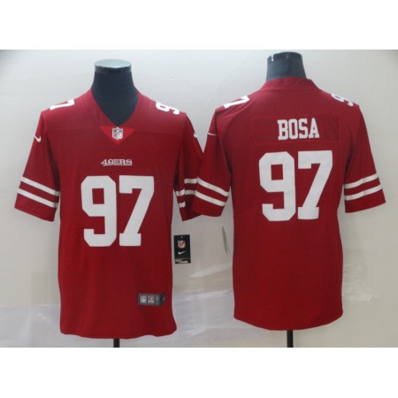Men's San Francisco 49ers #97 Nick Bosa Red Vapor Untouchable Limited Stitched NFL Jersey