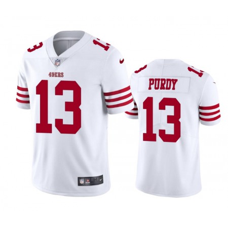 Men's San Francisco 49ers #13 Brock Purdy White Vapor Untouchable Limited Stitched Football Jersey