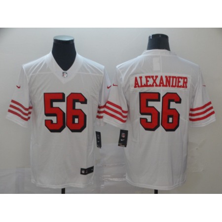 Men's San Francisco 49ers #56 Kwon Alexander 2019 White Vapor Untouchable Limited Stitched NFL Jersey