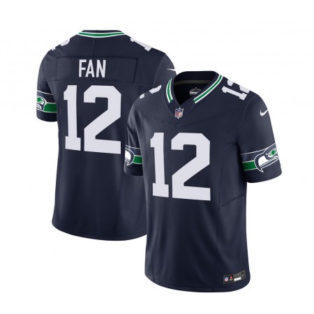 Men's Seattle Seahawks #12 Fan 2023 F.U.S.E. Navy Limited Stitched Football Jersey