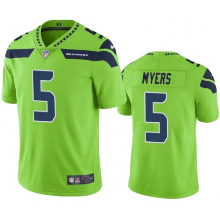 Men's Seattle Seahawks #5 Jason Myers Green Vapor Untouchable Limited Stitched Jersey