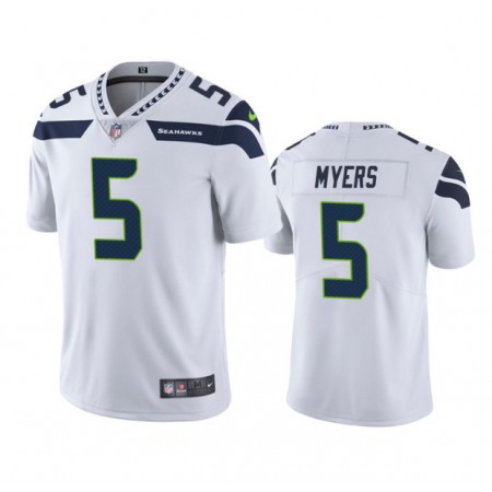 Men's Seattle Seahawks #5 Jason Myers White Vapor Untouchable Limited Stitched Jersey