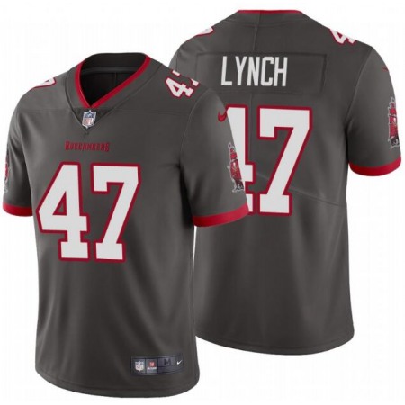 Men's Tampa Bay Buccaneers #47 John Lynch New Grey Vapor Untouchable Limited Stitched NFL Jersey