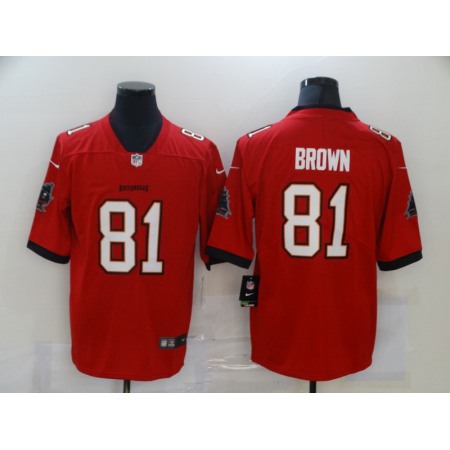 Men's Tampa Bay Buccaneers #81 Antonio Brown Red Vapor Untouchable Limited Stitched Jersey