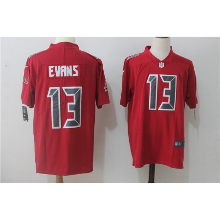 Men's Nike Tampa Bay Buccaneers #13 Mike Evans Red Stitched NFL Limited Rush Jersey