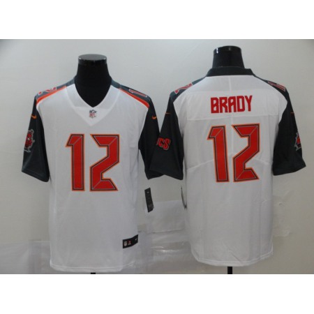 Men's Tampa Bay Buccaneers #12 Tom Brady White Stitched NFL Jersey