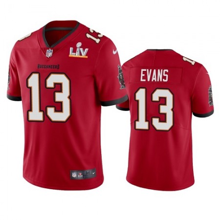 Men's Tampa Bay Buccaneers #13 Mike Evans Red 2021 Super Bowl LV Limited Stitched Jersey