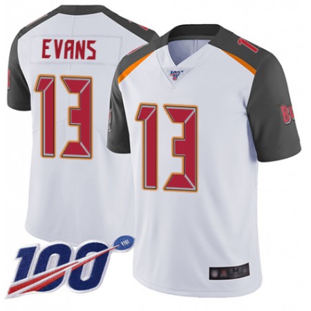 Men's Tampa Bay Buccaneers #13 Mike Evans White 2019 100th Season Vapor Untouchable Limited Stitched NFL Jersey