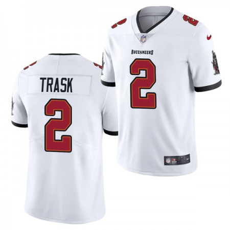 Men's Tampa Bay Buccaneers #2 Kyle Trask 2021 NFL Draft White Vapor Untouchable Limited Stitched Jersey