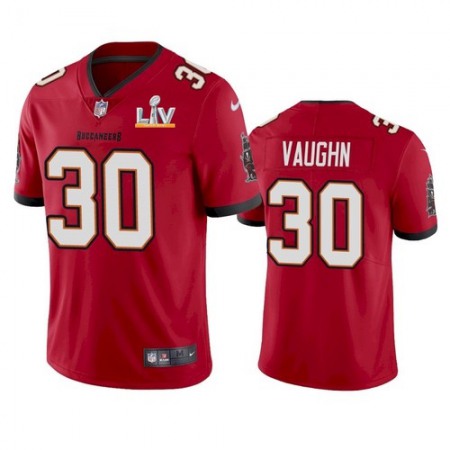 Men's Tampa Bay Buccaneers #30 Ke'Shawn Vaughn Red 2021 Super Bowl LV Limited Stitched Jersey