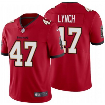 Men's Tampa Bay Buccaneers #47 John Lynch New Red Vapor Untouchable Limited Stitched NFL Jersey