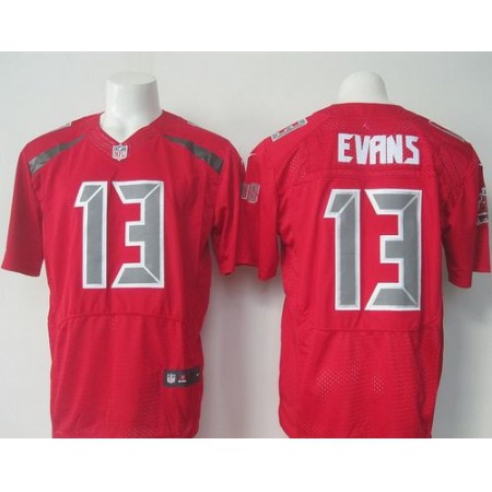 Nike Buccaneers #13 Mike Evans Red Men's Stitched NFL Elite Rush Jersey