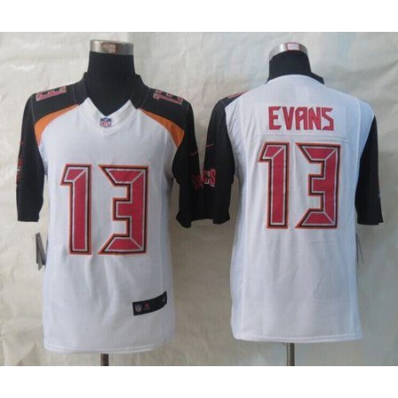 Nike Buccaneers #13 Mike Evans White Men's Stitched NFL New Limited Jersey