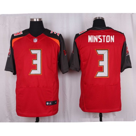 Nike Buccaneers #3 Jameis Winston Red Team Color Men's Stitched NFL New Elite Jersey